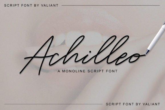 Achilleo: The Elegant Script Font for Branding