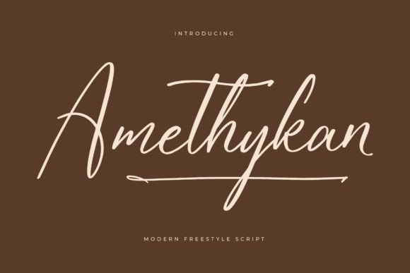 Amethykan: The Elegant Script Font for Crafters