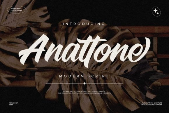 Anattone: The Elegant Script Font for Campaigns