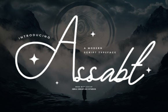 Assabt: A Modern Script Typeface for Web Design