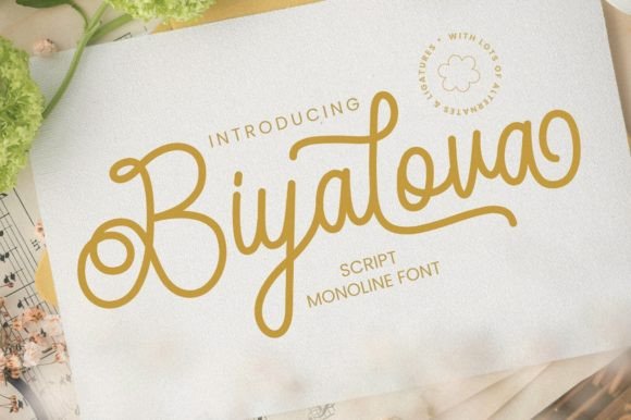 Biyalova: The Elegant Script Font for Your Brand