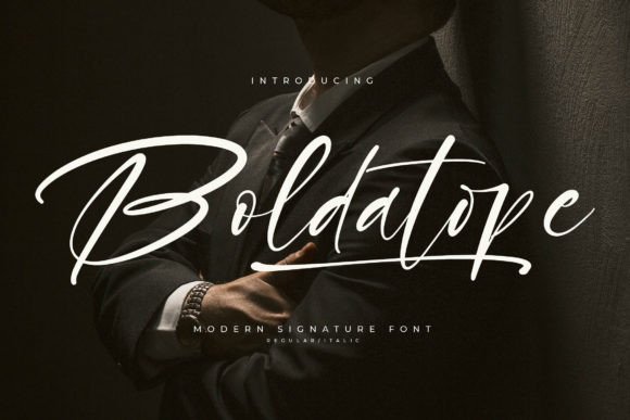 Boldatope: A Modern Signature Font for Editorial Design