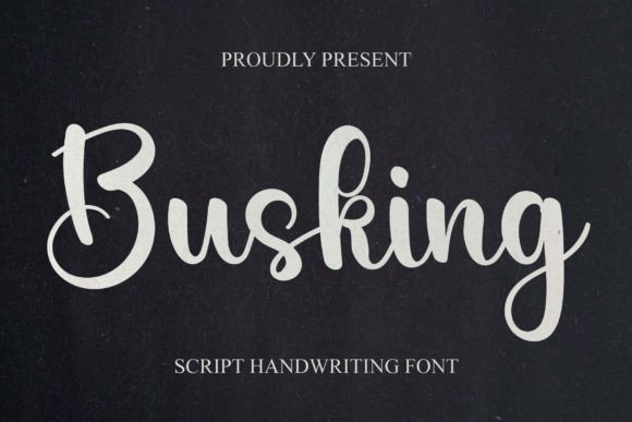 Busking: An Elegant Script Font for Web Design