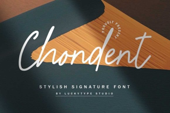 Chondent: A Stylish Script Font for Branding