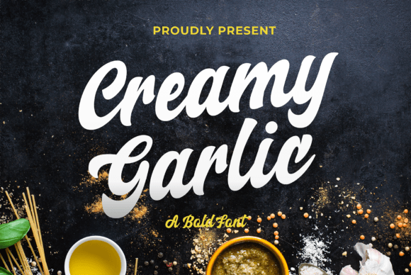 Creamy Garlic: The Elegant Script Font for Your Brand