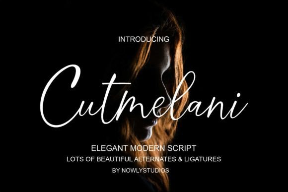Cutmelani: A Modern Script Font for Makers