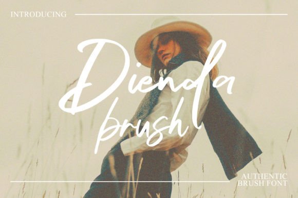 Dienda Brush: A Dazzling Script Font for Editorial Elegance