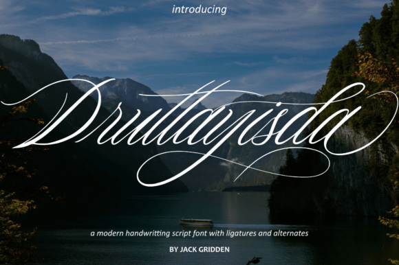 Druttayisda: A Captivating Script Font for Elegant Design