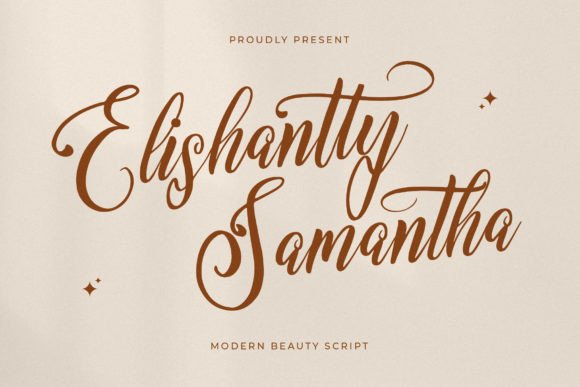 Elishanty Samantha: A Luxury Script for Editorial Design
