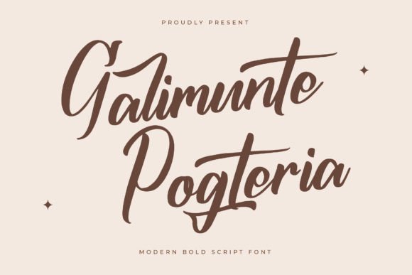 Galimunte Pogteria: A Bold Script Font for Branding