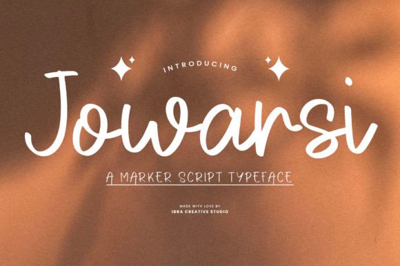 Jowarsi: The Marker Script Typeface for Marketers