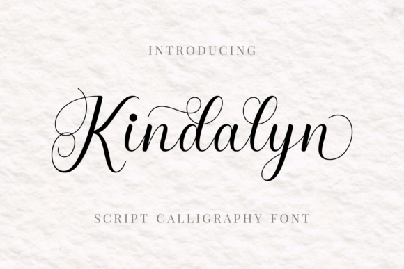 Kindalyn: A Warm Script Font for Editorial Design