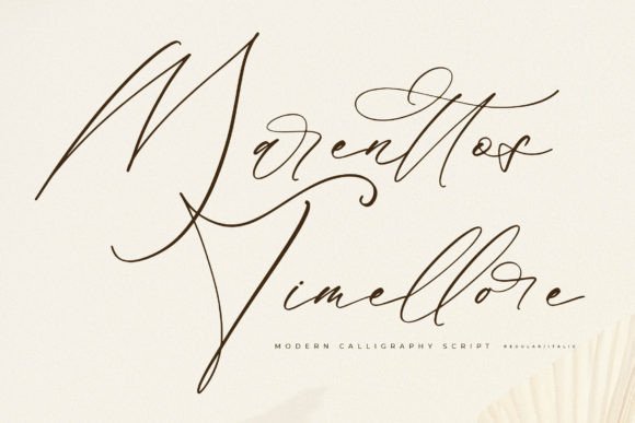 Marenttos Timellore: A Luxury Script for Editorial Design