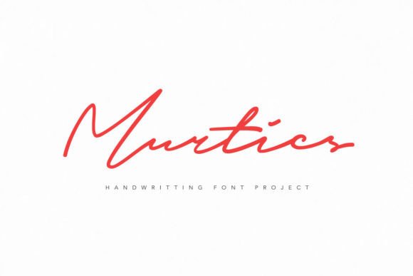 Murtics: A Modern Script Font for Editorial Design