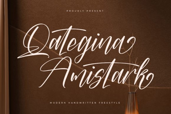 Qategina Amistark: A Dazzling Script Font for Makers