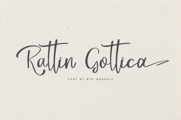Rattin Gotica: An Elegant Script Font for Editorial Design