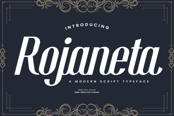 Rojaneta: A Contemporary Script Typeface for Web Design