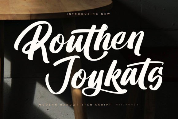 Routhen Joykats: A Modern Handwritten Script Review