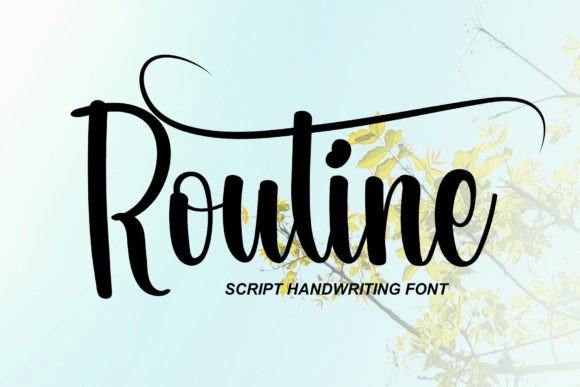 Routine: The Handcrafted Script Font for Elegant Campaigns