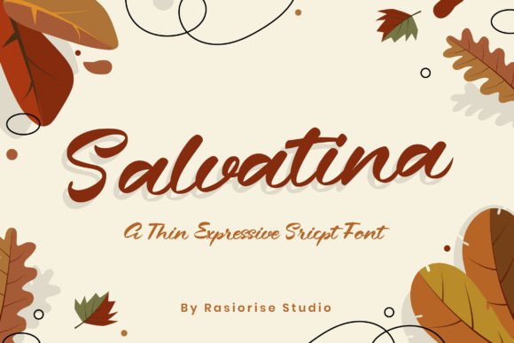 Salvatina: A Magical Script Font for Editorial Design