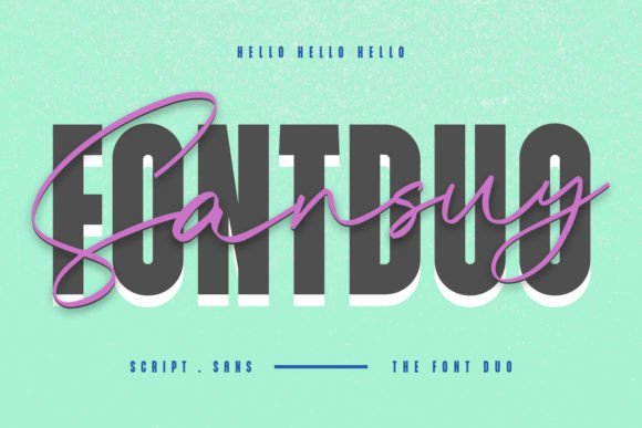 Sansuy: A Spectacular Duo Font for Editorial Design