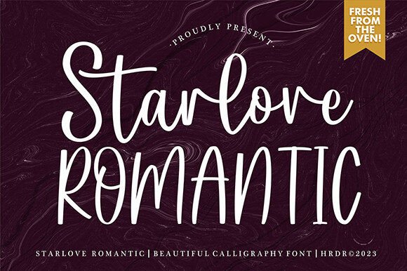 Starlove Romantic: An Elegant Script Font for Editors