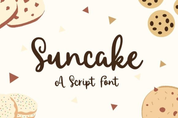 Suncake: A Playful Script Font for Crafters