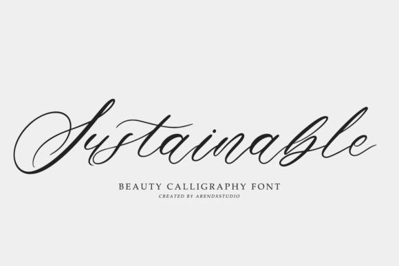 Sustainable: A Premium Script Font for Elegant Branding