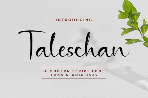 Taleschan: A Heartfelt Script Font for Branding