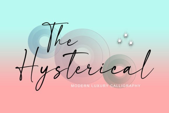 The Hysterical: A Modern Script Font for Campaigns
